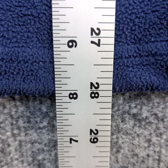 Red Oak Men's 1/4 Zip Fleece Jacket Blue Medium Notre Dame Embroidered - Picture 12 of 13